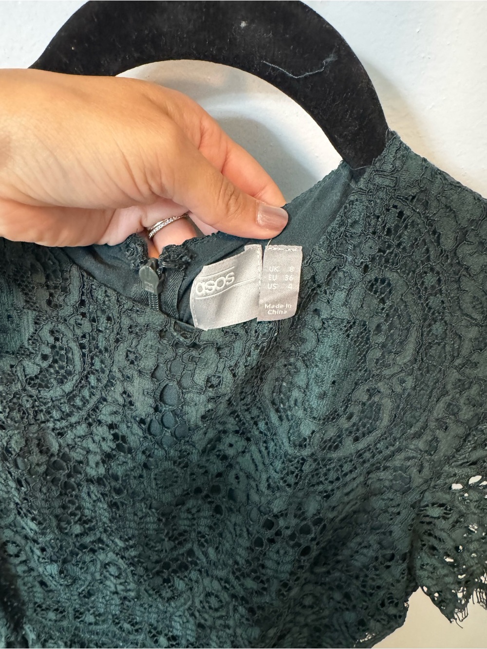 ASOS Green Lace Dress